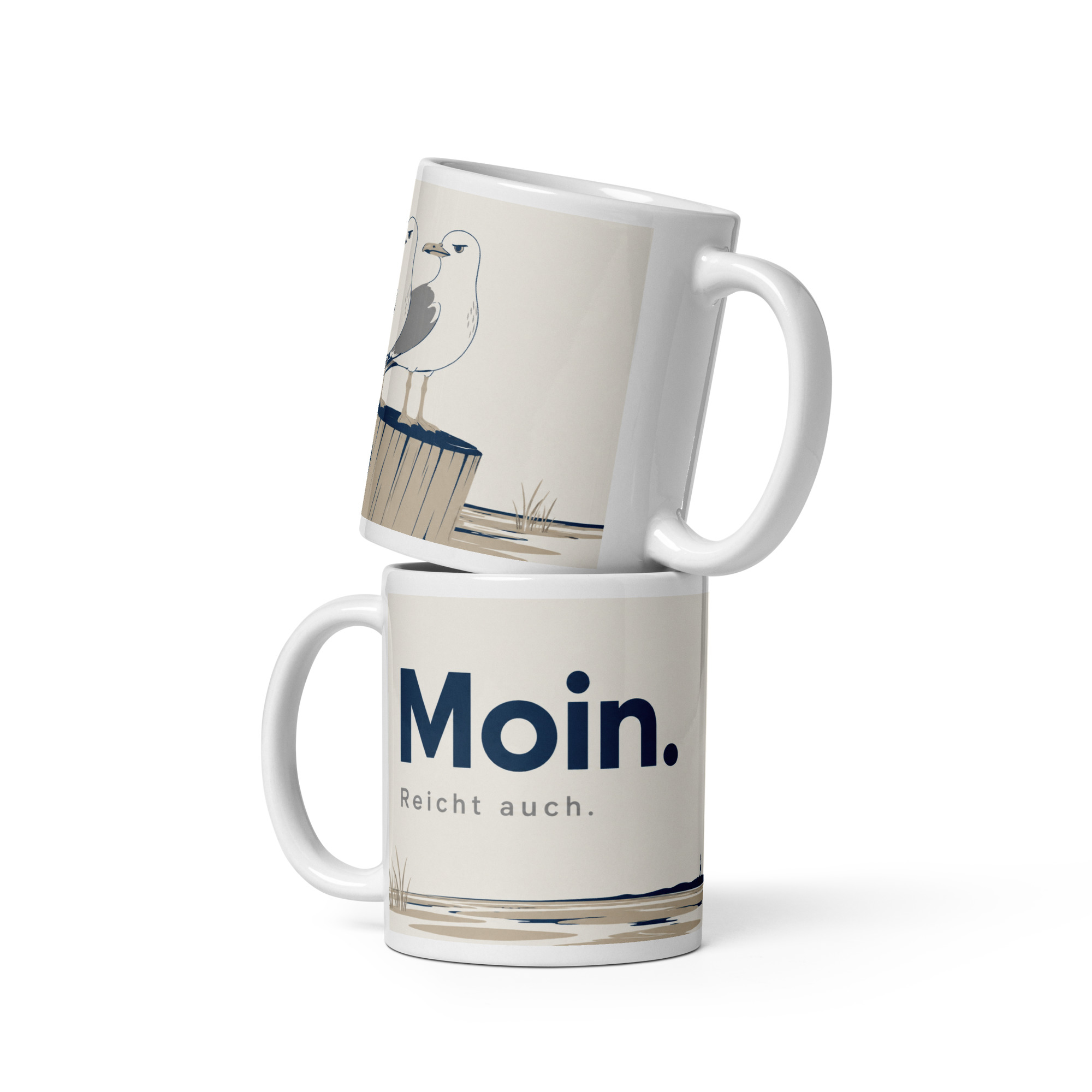 Tasse: Moin. Reicht auch. - Panorama Tasse